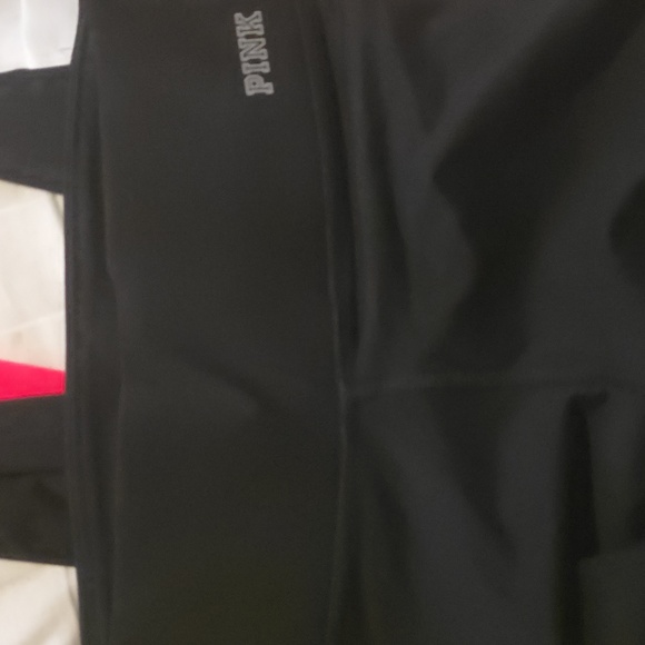 PINK Victoria's Secret Black and Pink Swim Leggings Size Small - Picture 6 of 7